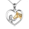 Colliers pendentifs Collier de chevaux Girls avec Gift Women Dille