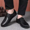 Casual Shoes Leather Men Formal 2024 Men's Loafers Dress Moccasins andningsbara svart bröllop plus storlek 38-47