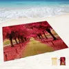 Bellissima coperta da spiaggia da giardino a terra impermeabile, tappetino da picnic portatile leggero, perfetto per viaggi all'aperto, campeggio, escursioni