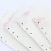 Papel Domikee novo Kawaii coreano fofo 6 buracos folha de papel interna para blindagem de notebook em espiral: grade, linha, ponto, em branco A6 80sheets