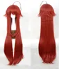 Anime Costumes High School DxD Rias Gremory 100cm Long Wine Red Heat Resistant Hair Cosplay Costume Wig + Free Wig Cap 240411