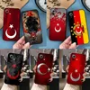 Turquie Turkish Flag Téléphone Case pour Redmi Note 11 10 10S 9S 8T 11S 7 8 8A 9A 9C 9T 9T 10 10X COUVERTURE DE SILICONE NOIR