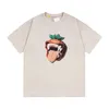 Herrskjortor t shirt man skjorta designer topp tshirts topp woman tee för älskare bokstav kort ärm rund besättning hals mode hip hop bomull svart kvinnor svart mode 24