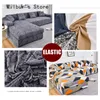 Stoelbedekkingen Moderne bank Cover Couch voor geometrische gedrukte elastische slipcover all chaise longue woonkamer