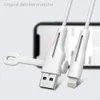 Кейс -шнур Saver Защитный проволочный намотчик мягкий силиконовый крышка кабеля защищает кабель для Apple iPhone USB -зарядное устройство