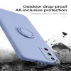 Samsung Galaxy Note 20 Plus Ultra Cover를위한 Shockproof Liquid Silicone Magnetic Case with Finger Ring Holder Carcasa