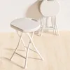Przenośny domowy plastikowy stołek składany prosty mały stołek na zewnątrz zagęszczony stołek okrągłe stołek stołkowy stolec krzesełka