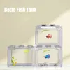 Maneter räkor ekologisk tank mini fisk tank guldfisk hink fisk bord litet akryl plast akvarium mikrolandskap