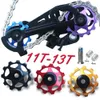 11T 13T MTB自転車リアデレイラージョッキーホイールスチールベアリングプーリーロードバイクガイドローラーアイドラー4mm/5mm/6mm for sram shimano