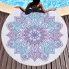 Strand fritidsort kreativ handduk Mikrofiber rund simning mandala yoga matta vuxen stor bad