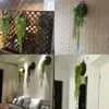 75cm 5 fourches vigne artificielle fausses plantes mures rotin suspendus feuilles en plastique Golden Bell Willow Branche pour la maison de jardin décor