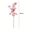 Dekorativa blommor 2st Silk Cherry Blossom grenar Artificial Peach Long Stems Vase Arrangements for Wedding Party Home Decoration