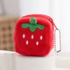 Enfant en peluche mignon zipper pendentif sac à main avocat de fraise à fraise clés clés de rangement de rangement