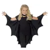 Unisexe Halloween Black Bat Wing Cape Cloak Costume For Kids Child Boys Filles 5-8Y