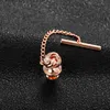 Clip Clips Hawson Metal Knot / Kink Tie Tack avec Pin de garde pour Coldie Gold / Gold Rose / Imitation Rhodium Plated Tie Gift For Men Y240411