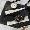Bälten Kvinnor Designer Läderbälten Korsett Belt Gridle Midjeband G Pearl Diamond Letter Elastic Belt Cintura Ceinture Sweater Dress Waist Wrap G-5 Y240411