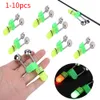 10/20/30/50st LED NATT FISH SOUS BIT BAIT ALARM LJUS Tvillingklockor Clip Alerter Sea Fishing Practical Tool Fishing Accessorie