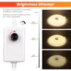 AC -Netzstopfenversorgung mit Dimmerschalter 110 V 220 V Stromdraht / Kabel EU US UK Au -Stecker für COB -LED -Streifenleuchte 288 360 LEDs Kabel