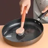 2st Silicone Pan Pot Brush Sink Dish Bowl Washing Cleaning Brush Multifunktionell praktisk fläck Borttagning Kök Rengöringsverktyg