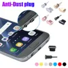 Anti-Dust Retive Card Pin Spin Stepply Spepper Port Port Metal Dust Plug для Android Phone Micro USB 3,5-мм разъем