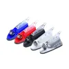 1PCCAR Windpower Shark Fin Antenna LED VARNING Flash Lamp Car Styling5Colors Be Current