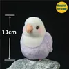 Lovebird Parrot Peony Plushie Budgerigar Budgie Plush Toys Life Animals Simulation Stuffed Doll Toy 240401