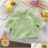 Pullover Childrens P e suéter de base espessa para roupas de inverno no outono.Baby Meio High Collar com Hood Bordado Bordado Teddy Bear Hoodie Otszl