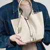 Leather Genuine Bucket Bag Versatile Classic Vegetable Basket Top Layer Cowhide Womens 2024 Portable