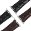 Band Ultra Leather Bamboo Bambou Knot Belt Leather Strap For Apple Watch Band Broupeau Iwatch Series 3 4 5 6 SE 7 Brown / Black