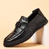 Casual Shoes High End Men Genuine Leather Business Flat Dress Gentleman Sheepskin Leisure Slip-on Loafers