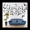 Decorazione per feste Halloween PVC 3D Bat Wall Decorate Forniture Adesivi spaventosi