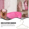 Köpek giyim 10 adet metal mini askılar evcil hayvan yeniden kullanılabilir kedi köpek kıyafetleri