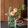 Hydroponic Flowerpot Nordic Transparent Home Decor Creative Glass Flower Vase Beautiful and Practical Handle Design Flower Pots