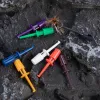 5 pezzi di punta lunga pinze hackle mosche clps clips strumento di pesca a mosca ninfa secco mosche bagnate clipstro