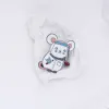 Hanreshe Cute White Mouse Science Spettame medica adorabile Chimica Labola laboraio intamello Pins Distinturazione di gioielli per Doctor Nurse