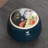 Conjuntos de teaware de estilo chinês máscara facial de ópera de Pequim Cerâmica Mapas de barragem de frutas de frutas de frutas seco Ferramenta de porcelana Ferramenta de porcelana