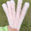 1m bambole peluche bastoncini che torcevano le cime artificiali peli di coniglio strisce fatti fatti a mano in miniatura per animali domestici giocattoli per animali domestici ornamenti