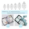 Storage Bags 8pcs Set Travel Organizer Packing Pouch Portable Luggage Clothes Shoe Underwear Toiletries Tidy Cases