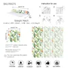 Watercolor Cactus Peel and Stick Removable Wallpaper, Green, White Floral Self-Adhesive Wallpaper for Bedroom, Home Decoration