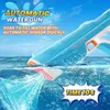 Sand Play Water Fun Electric Water Gunauto Sug Gunssquirt 39 ft Rangeautomatic Gunwater Blasterpool Beach Outdoor Party Toys Kids L47