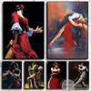 Fabian Perez Artworks Elegant Flamenco Spanish Dancer Art Affisch Canvas målar väggtryck Bild för rum heminredning cuadros
