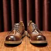 Casual Shoes Spring/Autumn Fashion High Quality Men Dress Genuine Leather Lace-Up Luxury Lofers Derby Work