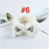 Diadema OMG Diadenta de diadema Mujeres Bownot Bands Cabeza elástica Wraps Turban Turban Linda banda de cabello Bow Bow para maquillaje de lavado de cara Spa yo otub8