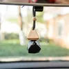 Storage Bottles 8ML Triangle Matte Black Perfume Empty Car Hanging Bottle 100PCS/LOT