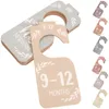 Sacs de rangement 8 PCS Baby Vêtements Hangle Diviseur Hangle en bois Taille de vêtements Ficers Closet Coat Listing