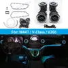 64 couleurs LED LED AMBIENNE POUR MERCEDES BENZ W447 V CLASSE V260 CAR INTÉRIEUR TURBINE AIR LEVENT