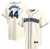 Le baseball collégial personnalisé porte le jeu de Seattleall-Star Ken Griffey Jr. Jersey Mariners Julio Rodriguez Mitch Haniger Kyle Seager Adam Frazier Men de femmes