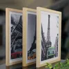 Frame en bois A4 A3 Blanc Blanc Nature en bois Solide photo Solid Photo Cadre avec tapis pour le matériel de montage mural inclus