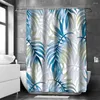 Shower Curtains Animal With Floral Leave Bathing Curtain Bathroom Plant Waterproof 12 Hooks Home Deco Free Ship