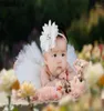 Beyaz Tutu etek Çiçek Yenidoğan Tutu Etek ve Eşleşen Çiçek Kafa Bandı Seti Kabarık Kız Yaz Bebek Pografi Props16096357